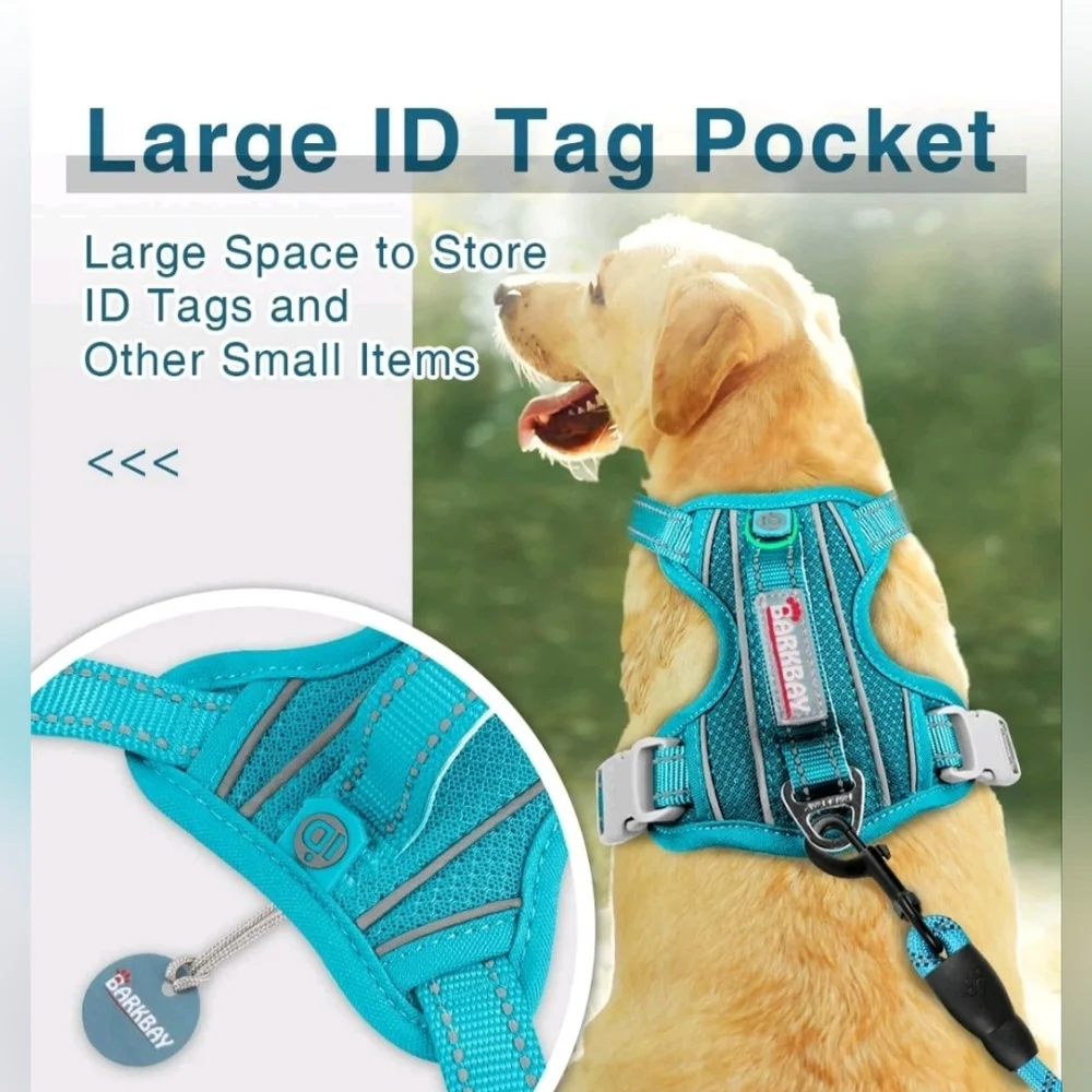 BARKBAY Dog Harness No Pull with ID Tag Large Chest: 27